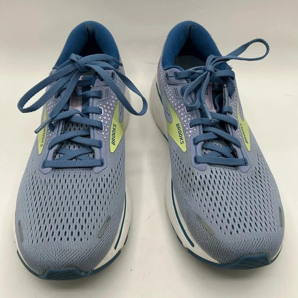 Brooks Ghost 14 Women Neutral Running Purple Impression /Dutch/ Lime Size 10 - Picture 4 of 12